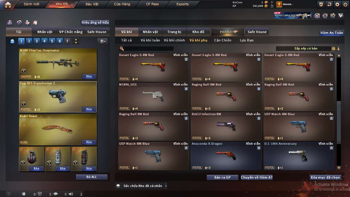 shop acc cf uy tin gia re